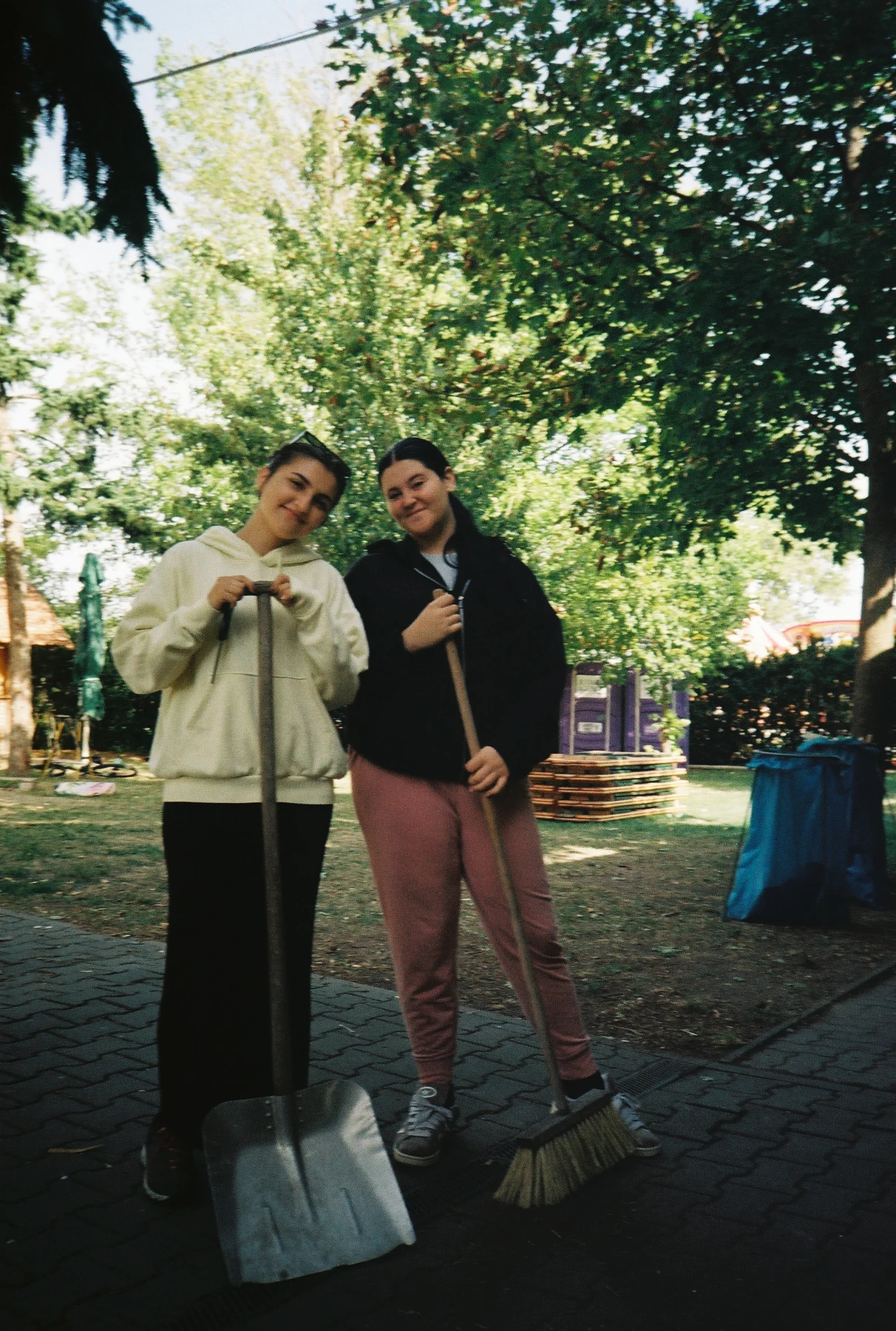 Dvojice pod stromy